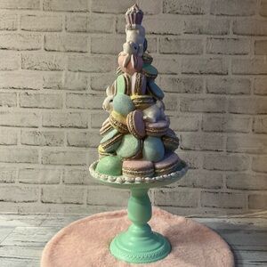 Listing for bambimaheu‼️23.5”H Easter Resin Macaroon Bunny Tree on Metal Stand